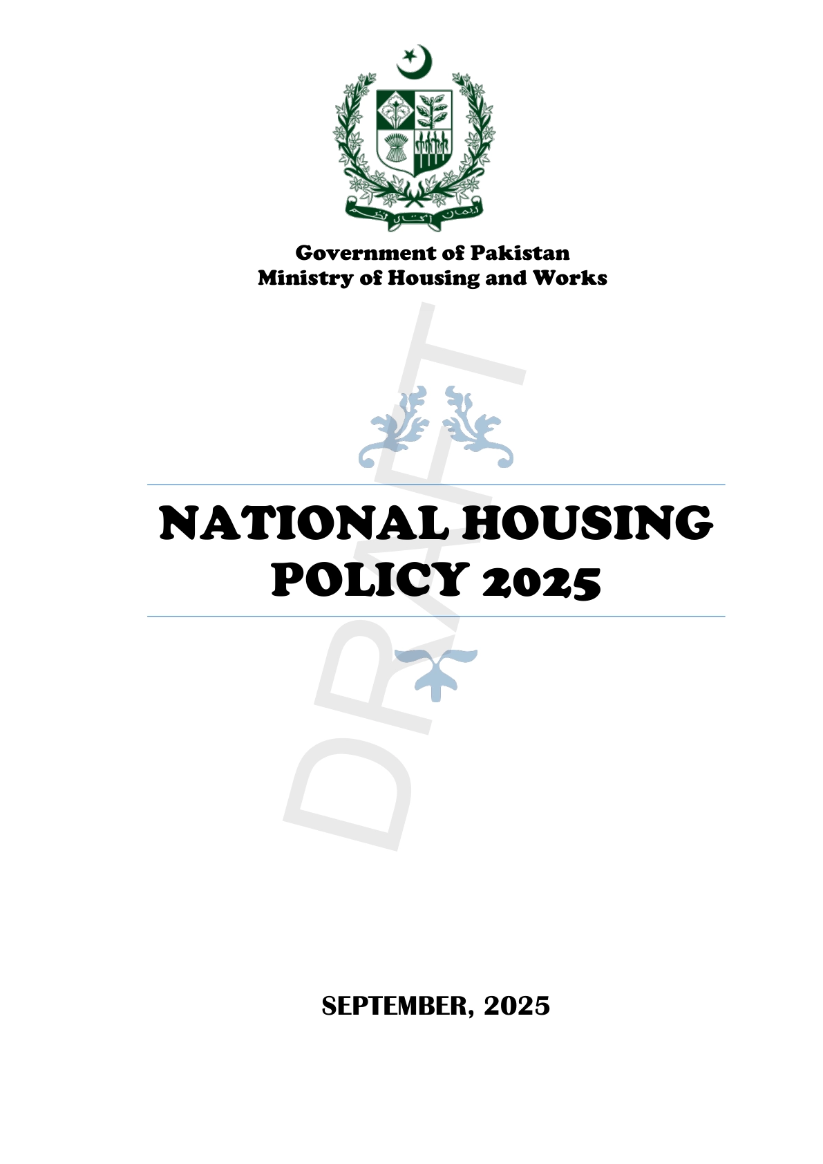 National Housing Policy